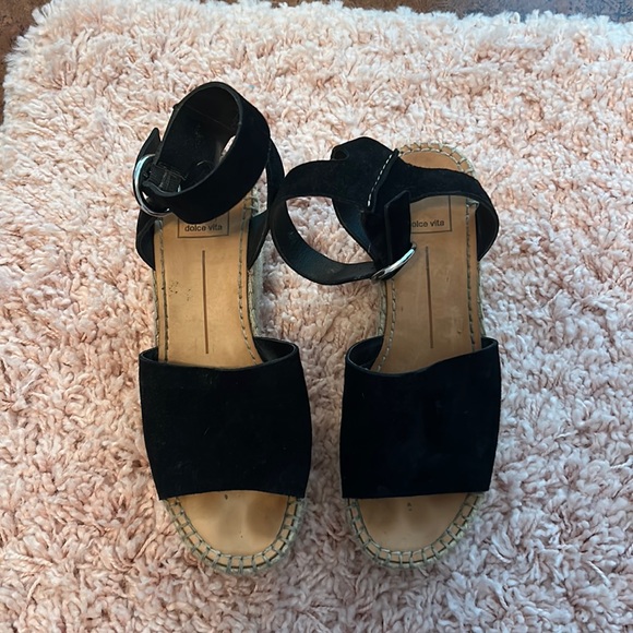 Dolce Vita black platform wedge - Picture 3 of 4